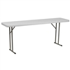 18 x 96" Plastic Discount Folding Table