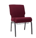 <span style="FONT-SIZE: 11pt">Burgundy 21" Chapel Chair w Bookrack</span>