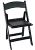 FREE SHIPPING Black Resin Padded Weddong Chair - FREE SHIPPING RESIN CHAIRS