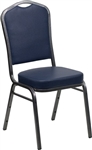 Blue Round Back Banquet Chairs