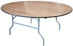 FREE SHIPPING 72" Plywood Round Folding Tables | Hotel Banquet Folding Tables | Round Tables | WHOLESALE Tables