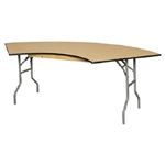 WHOLESALE 1/2 Moon Plywood Table