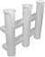 Rod Holder, 2 Rod, White