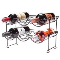 Halfpipe 6-Bottle Stackable Wine Rack