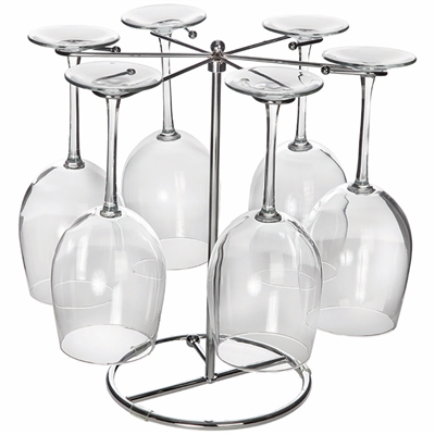 Wine Glass Drying Rack, 6 Stems