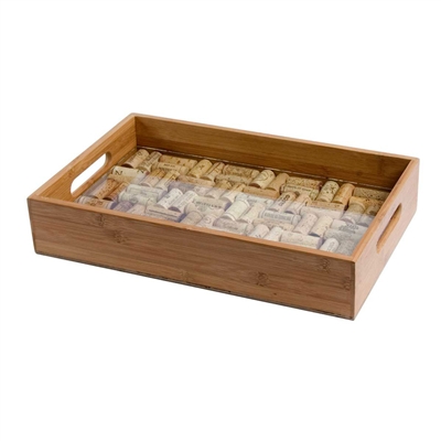 Greenophile Bamboo Service Tray w/ Glass