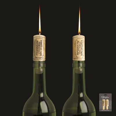 Afterglow Wine Cork Candles, Set of 2