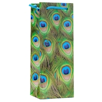 Wine Gift Bag, Peacock