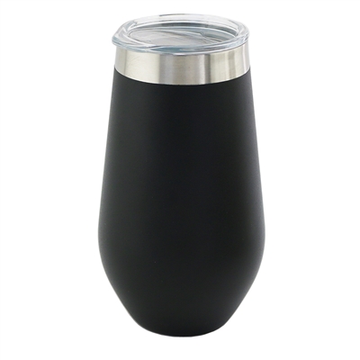 Apollo Cup 16 oz  W/ Lid, Black