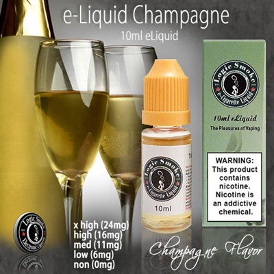 10ml Champagne e Liquid Juice from LogicSmoke - Experience the Bubbly and Sophisticated Taste of Champagne