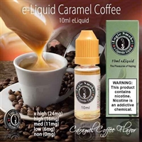 10ml bottle of caramel coffee flavored e-liquid from LogicSmoke, available in 5 nicotine levels. Perfect for vapers who love the rich and smooth taste of caramel coffee.