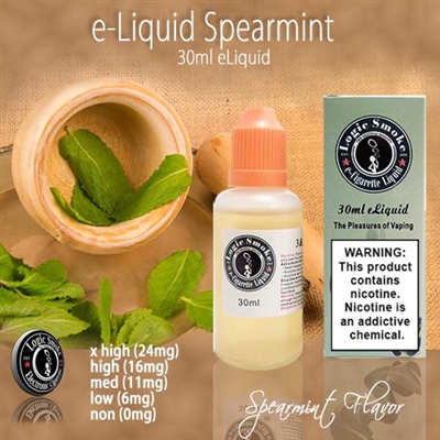 Spearmint Vape Liquid Bottle - Minty & Refreshing Flavor