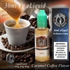 Caramel infused coffee vape juice.