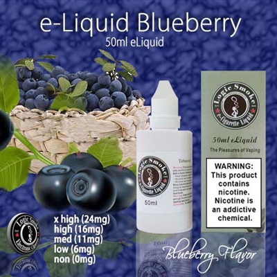Logic Smoke Blueberry Vape Juice (Nicotine-Free) in a 50ml bottle