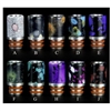 Designer Drip Tips Wide Bore Marble Splatter Style