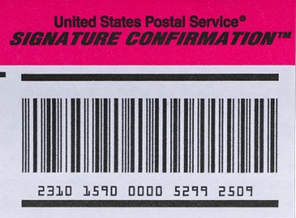 USPS Signature Confirmation