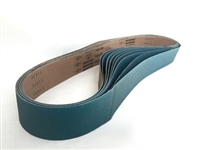 2-1/2" x 60" Sanding Belts Premium Zirconia 40 grit