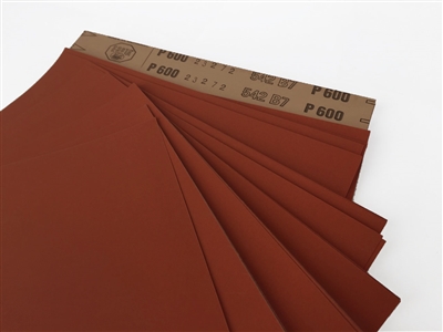 9" x 11" Paper Sheets Aluminum Oxide 600 grit