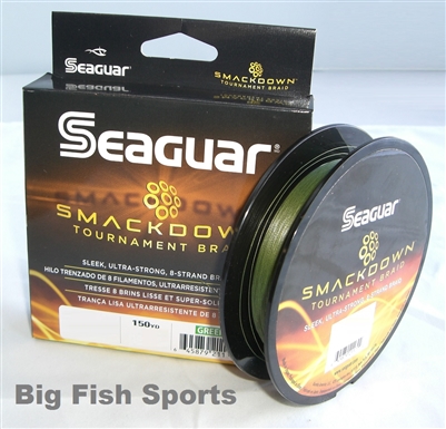 SEAGUAR SMACKDOWN GREEN BRAIDED LINE- 150YDS