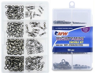 AFW MIGHTY-MINI STAINLESS STEEL CRANE SWIVELS KIT- 96 PIECES- #TKB00008