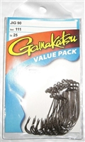 GAMAKATSU 90 DEGREE BRONZE JIG HOOKS #111- 25 HOOKS