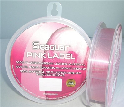 SEAGUAR PINK LABEL FLUOROCARBON LEADER- 25YDS