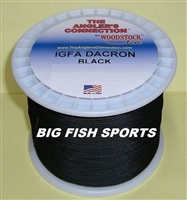 80LB-600YD WOODSTOCK BLACK DACRON BRAIDED FISHING LINE #600/80B