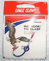 EAGLE CLAW FLAG HAT HOOK/TIE CLASP #155A-FLAG