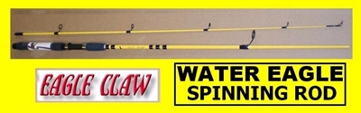 8' EAGLE CLAW WATER EAGLE SPINNING ROD #WE200-8