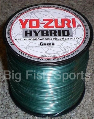 10LB-600YD GREEN YO-ZURI HYBRID Fluorocarbon Fishing Line