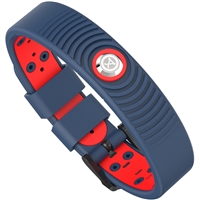 ProExl 18K Sports Magnetic Bracelet - Waterproof - Breathable Strap - Power & Energy - Blue Red