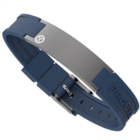 Ultimate Graphite Gray Magnetic Bracelet with Blue Strap