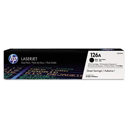 Genuine HP CP1025nw / M175nw MFP Black Smart Print Cartridge Dual-Pack CE310A / CE310AD
