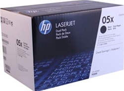 HP P2055 Series Dual Pack Toner -CE505XD