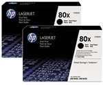 HP M401N, M401dn, M401dw, M425 MFP High Yield Dual-Pack Toner Cartridge -CF280X