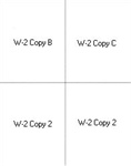 W-2 4UP Blank with instructions