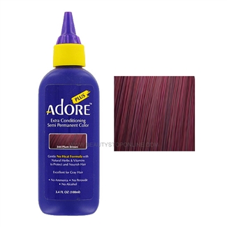 Adore Plus Semi-Permanent Hair Color 344 Plum Brown