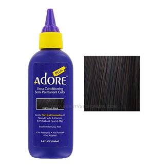 Adore Plus Semi-Permanent Hair Color 394 Velvet Black