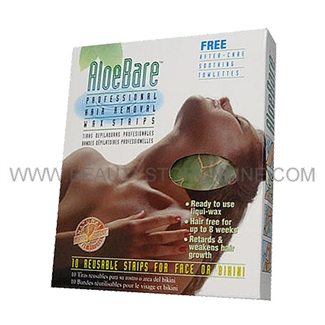 AloeBare Face & Bikini Hair Removal Wax Strips
