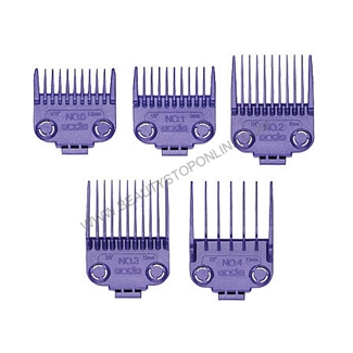 Andis Small Nano Silver Magnetic 5 piece Comb Set 01410