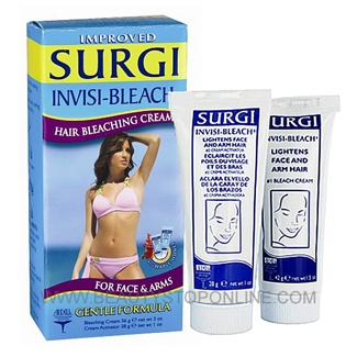 Surgi-Cream Invisi-Bleach Hair Bleaching Cream for Face & Arms