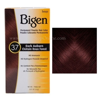 Bigen Permanent Powder Hair Color 37 Dark Auburn