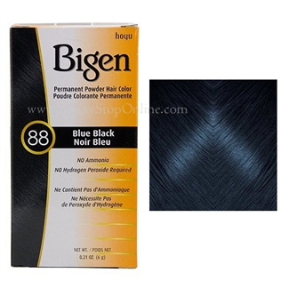 Bigen Permanent Powder Hair Color 88 Blue Black