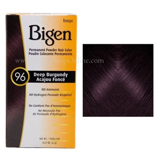 Bigen Permanent Powder Hair Color 96 Deep Burgundy