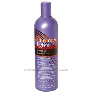 Clairol Shimmer Lights Shampoo Brunette and Red 16 oz