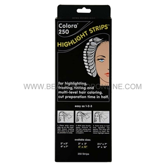 Colora 250 Highlight Strips, Large 4" x 10"