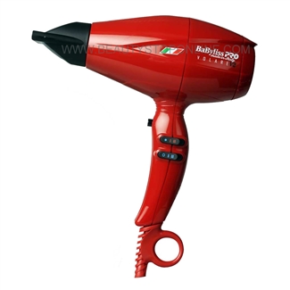 BaByliss PRO Nano Titanium Volare V2 Mid-Size Dryer Red BABFRV2