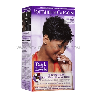 Dark & Lovely Midnight Blue 382 Permanent Hair Color