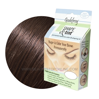 Godefroy Shape & Tint Permanent Eyebrow Color & Shaping Kit - Dark Brown