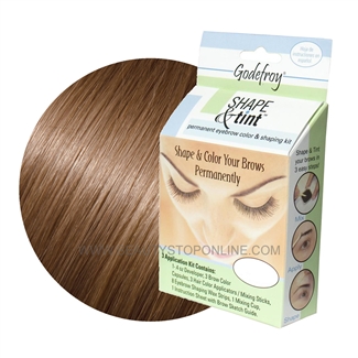Godefroy Shape & Tint Permanent Eyebrow Color & Shaping Kit - Light Brown